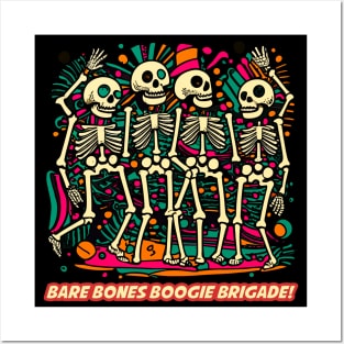 skeleton boogie brigade Posters and Art